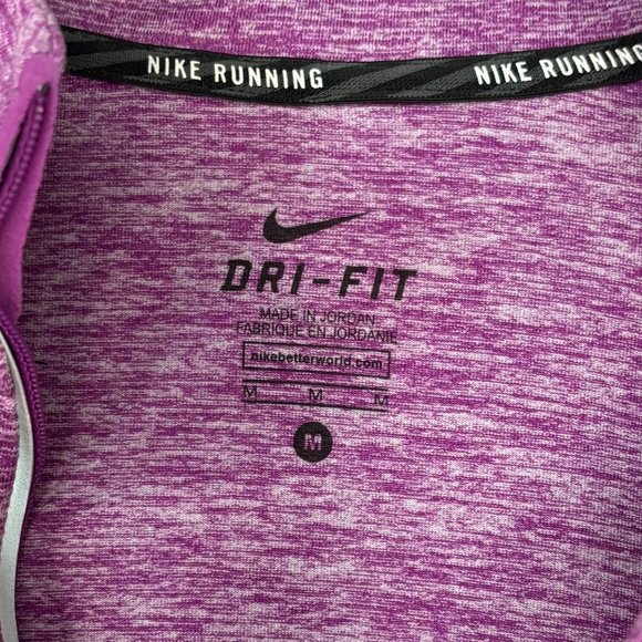 GUC Nike Dri Fit 1/4 Zip Running Element Long Sleeve Shirt Thumbholes - Picture 8 of 8